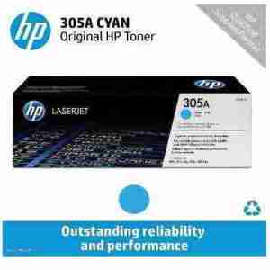 HP 305A Cyan LaserJet Toner Cartridge - CE411A