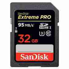 SanDisk 32GB Extreme PRO SDHC UHS-I Memory Card