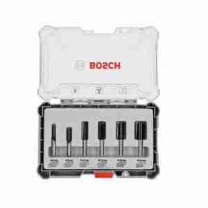 Bosch Router Bit Straight 8mm 6Pcs (2607017466)